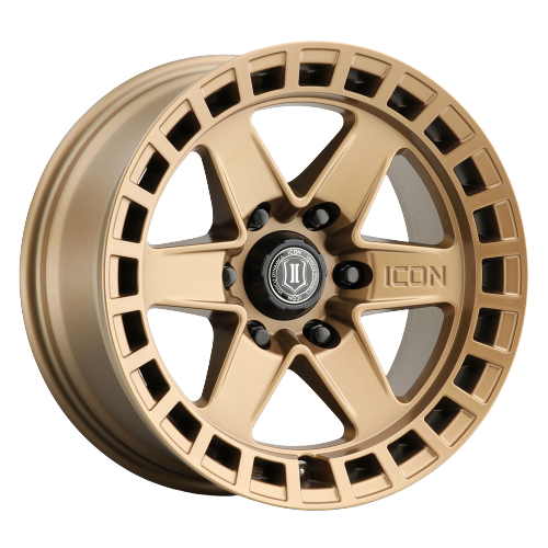 Icon Alloys COMPASS 5x127 17x8.5-6 SAT BRASS