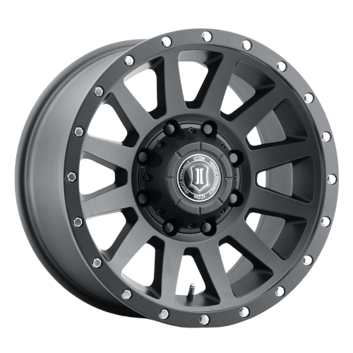 Icon Alloys COMPRESSION HD 8 x 6.5 18x9+12 Satin Black
