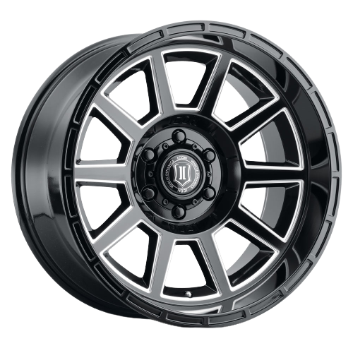 Icon Alloys RECOIL 5x150 20X10-24 Gloss Black/Milled Windows