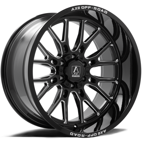 Axe ATLAS 8x180 26X12 -44 GLOSS BLACK MILLED