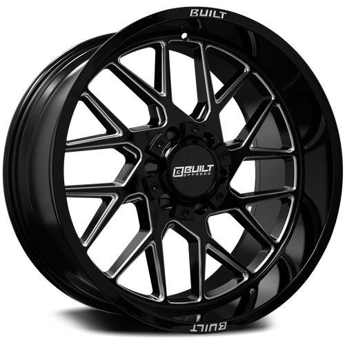 Axe BTO-3 8x165 20X9 0 GLOSS BLACK MILLED