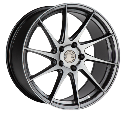 AROHA 2期 Aodhan AH02 5x114.3 19x9.5+22 Hyper Black w/ Machined Lip