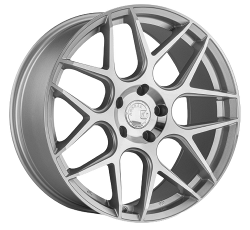 Aodhan AFF2 5x112 19x9.5+35 Gloss Silver Machined Face wheel for 2014 Audi S7