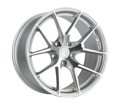 Aodhan AFF7 5x120 18x8.5+35 Gloss Silver Machined Face wheel for 1997 Bmw M3