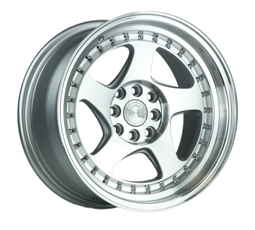 Aodhan AH01 4x100 / 4x114.3 15x8+20 Silver w/Machined Face