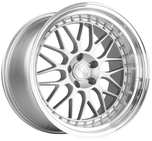 Aodhan AH02 5x100 18x9.5+35 Silver w/ Machined Lip