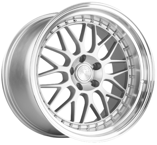 Aodhan AH02 5x114.3 19x9.5+12 Silver w/ Machined Lip