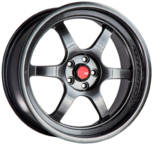 Aodhan AH08 5x100 18x8.5+35 Hyper Black wheel for 2012 Subaru Legacy