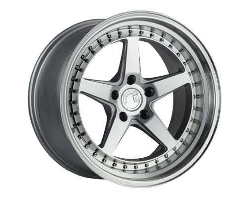 Aodhan DS05 5x114.3 18x9.5+30 Silver w/Machined Face