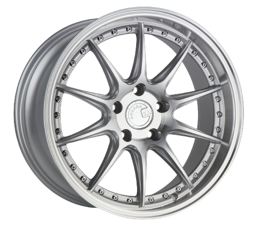 Aodhan DS07 5x114.3 19x9.5+15 Silver w/Machined Face