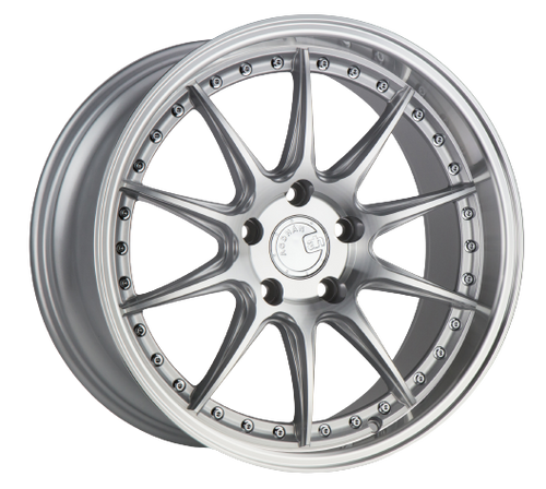 Aodhan DS07 5x114.3 19x11+22 Silver w/Machined Face