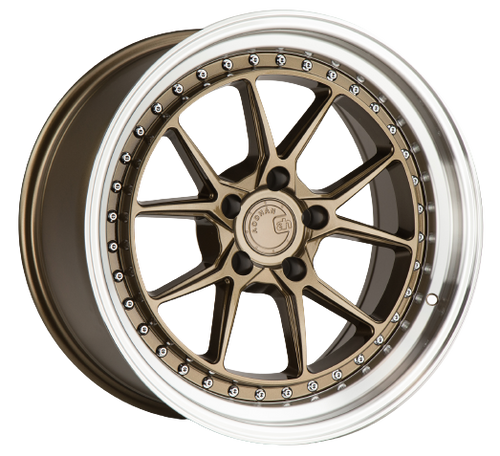Aodhan DS08 5x114.3 18x9.5+30 Bronze w/Machined Lip