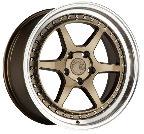 Aodhan DS09 5x114.3 18x8.5+35 Bronze w/Machined Lip