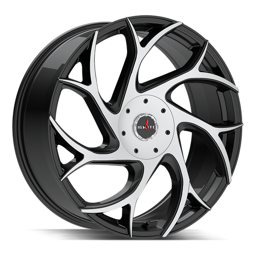 Ignite Inferno 5x115/5x120 24x9.5 +15 Gloss Black Machined