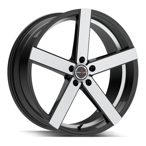 Ignite Spark 5x108 20x8.5 +35 Gloss Black Machined