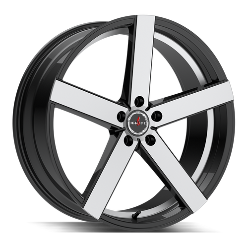 Ignite Spark 5x112 20x8.5 +35 Gloss Black Machined