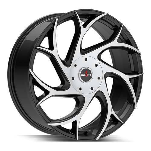 Ignite Inferno 5x114.3/5x120 22x8.5 +35 Gloss Black Machined