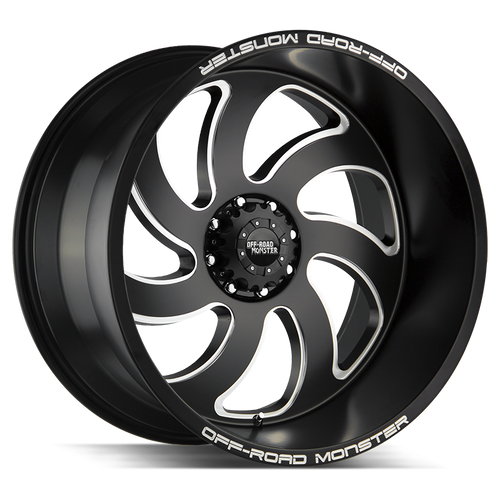 Off Road Monster M07 5x150 22x12-44 Flat Black Milled