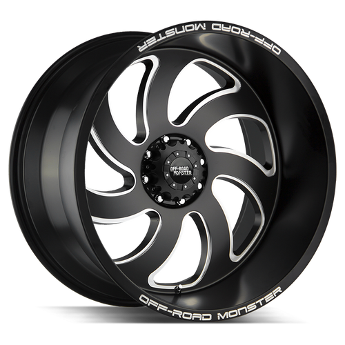 Off Road Monster M07 6x139.7 24x12-44 Flat Black Milled