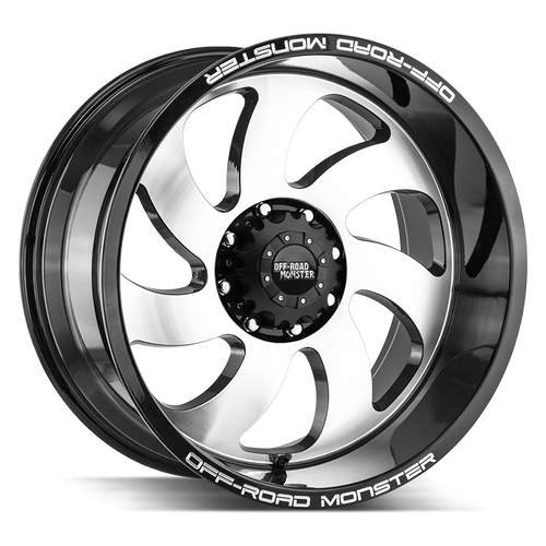 Off Road Monster M07 6x139.7 24x12-44 Gloss Black Machined