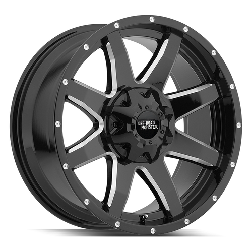 Off Road Monster M08 6x135/6x139.7 20x12-44 Gloss Black Milled