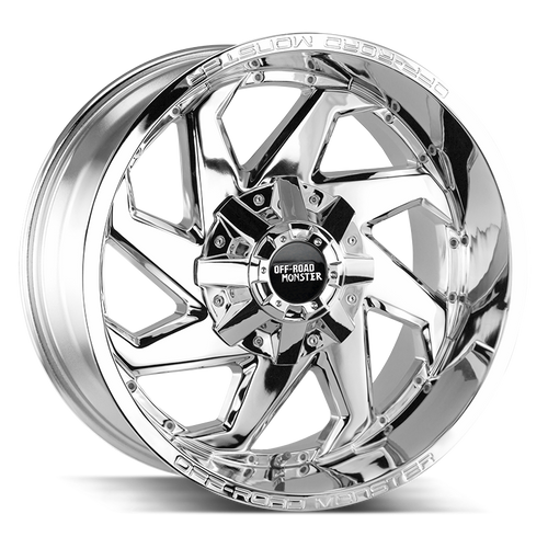 Off Road Monster M09 Blank 20x10-12 Chrome