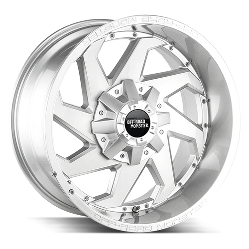 Off Road Monster M09 6x135/6x139.7 20x10-12 Brushed Face Silver