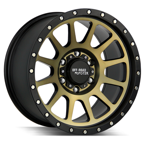 Off Road Monster M10 5x127 17x90 Flat Black Machined Bronze