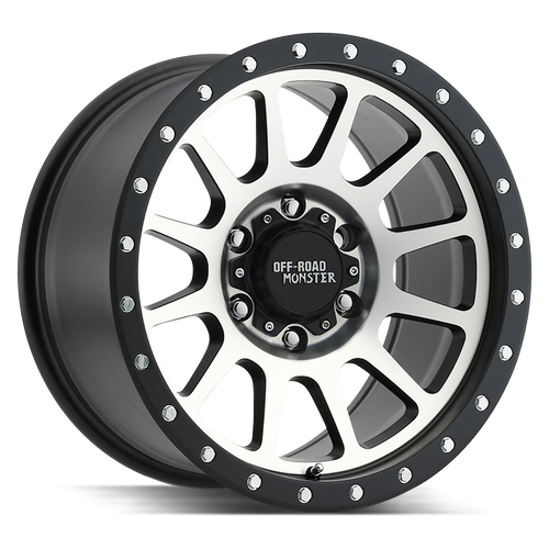 Off Road Monster M10 6x139.7 17x90 Flat Black Machined