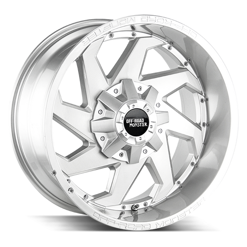 Off Road Monster M09 5x114.3/5x127 20x10-12 Brushed Face Silver