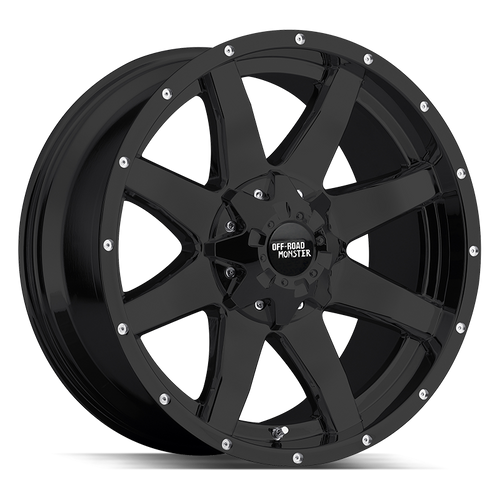 Off Road Monster M08 6x135/6x139.7 17x90 Flat Black