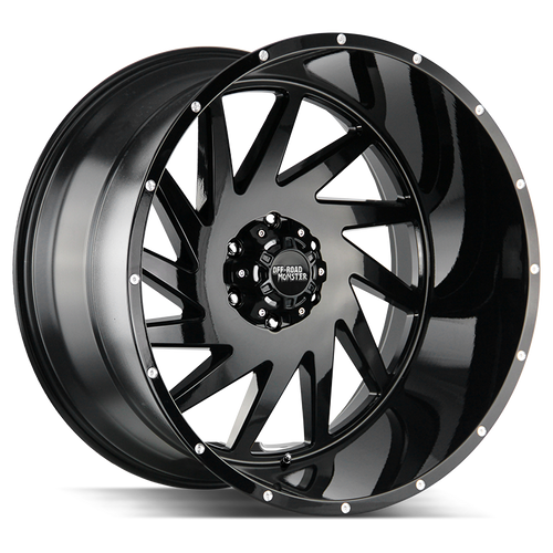 Off Road Monster M12 8x165.1 24x14-76 Gloss Black
