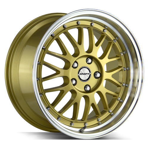 Shift Flywheel Blank 18x9 +32 Gold Polished Lip