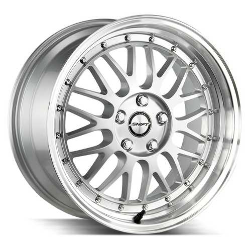 Shift Flywheel 5x100/5x114.3 18x9 +32 Silver Polished Lip