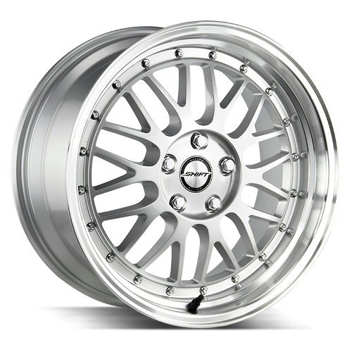 Shift Flywheel 5x114.3 18x9 +32 Silver Polished Lip
