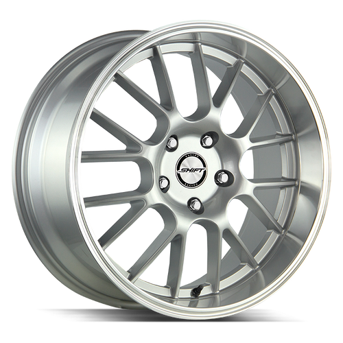 Shift Crank 5x114.3/5x120 18x8.5 +30 Silver Polished Lip