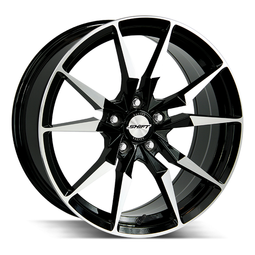 Shift Blade 5x114.3 17x7.5 +35 Gloss Black Machined