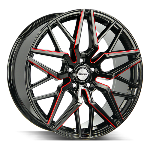 Shift Spring 5x114.3 20x10 +40 Gloss Black | ThreePiece.us