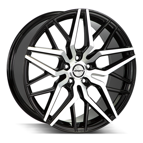 Shift Spring 5x114.3 22x9 +35 Gloss Black Machined