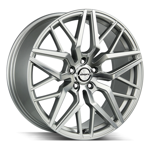 Shift Spring 5x115 22x9 +15 Silver Machined