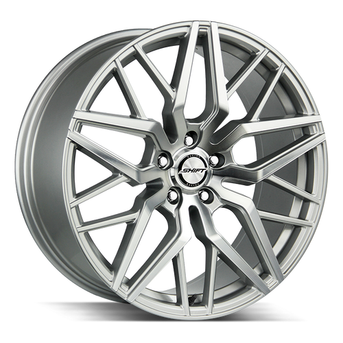 Shift Spring 5x120 22x9 +25 Silver Machined