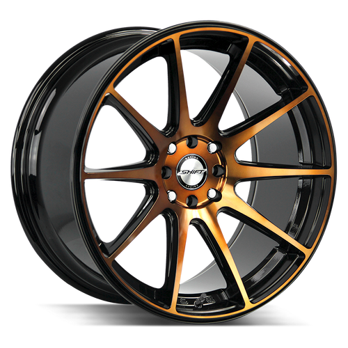 Shift Gear 5x114.3/5x120 18x9 +30 Black Machined Bronze