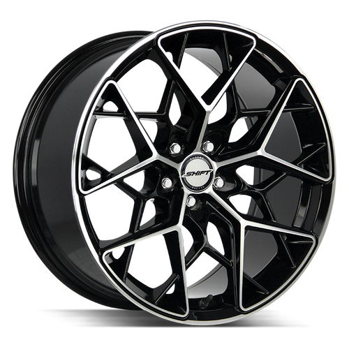 Shift Piston 5x120 18x8.5 +35 Gloss Black Machined