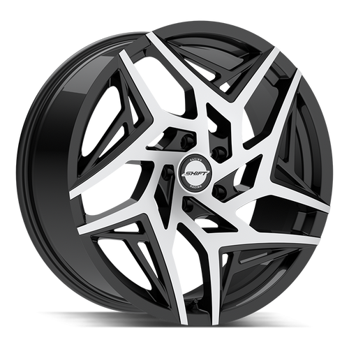 Shift Valve 5x108 20x8.5 +35 Gloss Black Machined