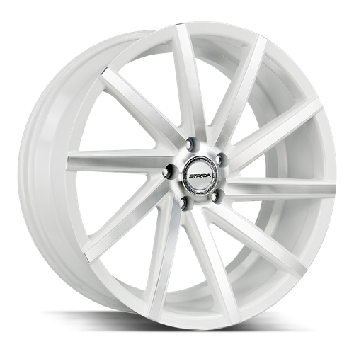 Strada Sega 5x112 20x8.5 +35 White Machined