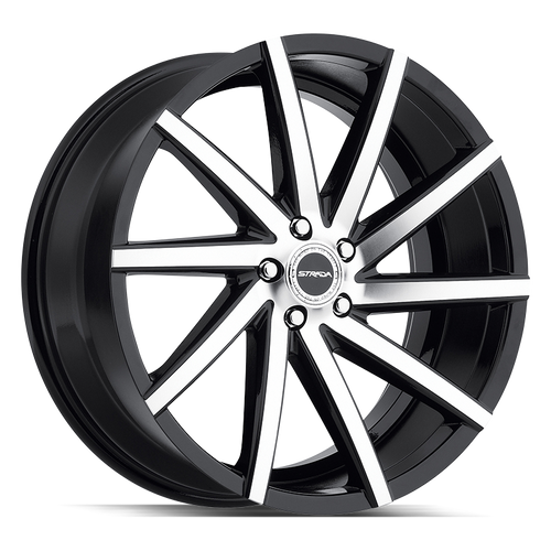 Strada Sega 5x112 22x9 +35 Gloss Black Machined