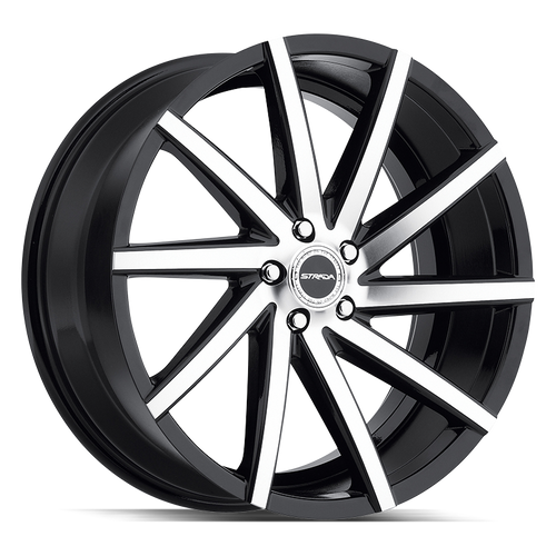 Strada Sega 5x114.3 22x9 +35 Gloss Black Machined