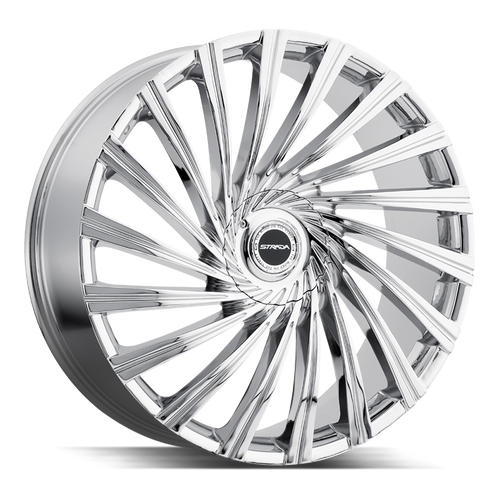 Strada Tornado Blank 28x10 +18 Chrome