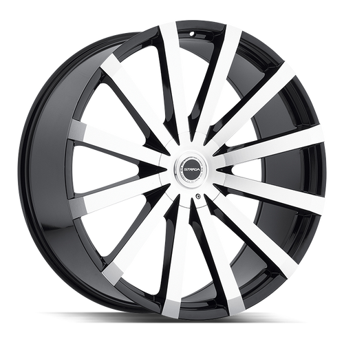Strada Gabbia 6x135/6x139.7 20x8.5 +30 Gloss Black Machined