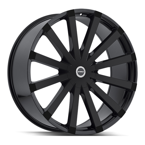 Strada Gabbia 5x115/5x120 24x10 +15 Gloss Black - Threepieceus